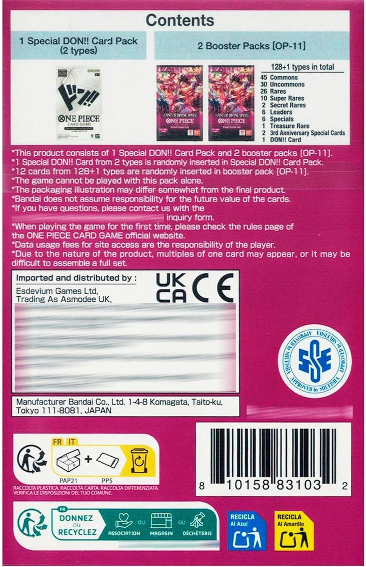One Piece TCG a Fist of Divine Speed Double Pack Set Vol.7 (DP-07)