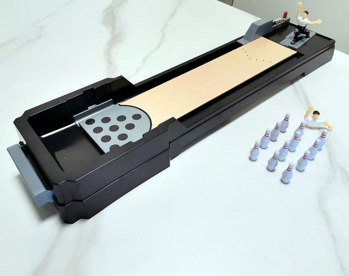 Table Bowling Game, Tabletop Bowling Alley, 10 Pins Mini Bowling Set Toy for Kids & Adults, Perfect for Home, Office and Party