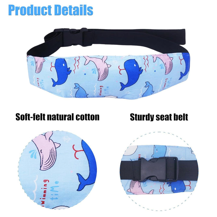 3 Pcs Baby Head Support Band for Stroller Car Seat Neck Relief Strap Headrest for Sleeping Traveling Head Holder for Toddler Kids Children Child Baby Infant