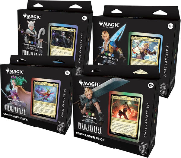 - Final Fantasy Commander Deck Bundle (Includes All 4 Decks)