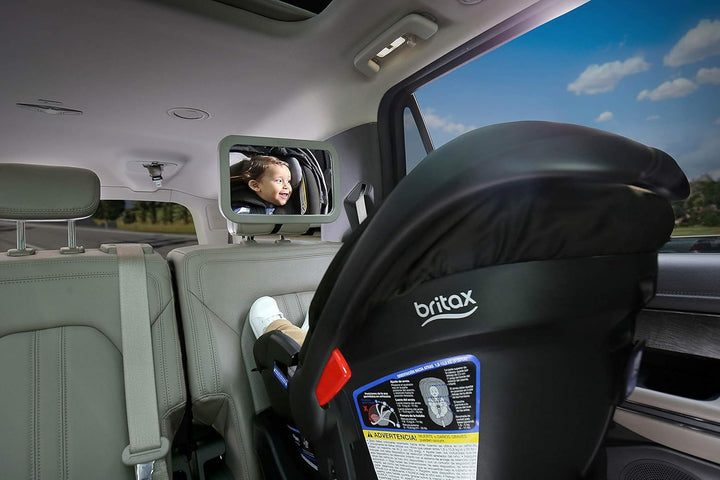 Baby Car Mirror for Back Seat - XL Clear View - Easily Adjusts - Crash Tested - Shatterproof