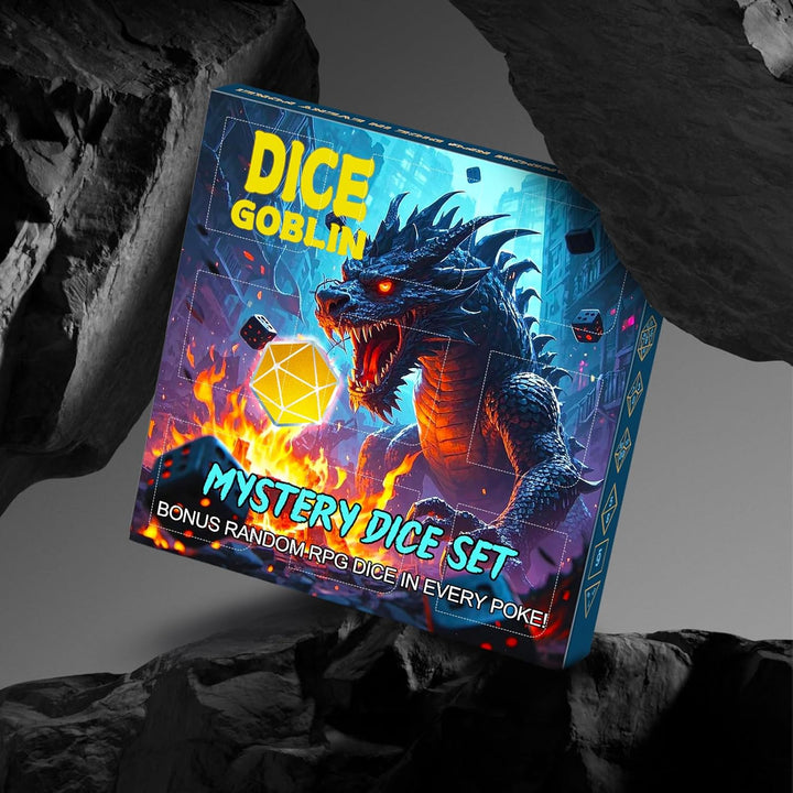 Mystery DND Dice Sets - Random 9 Complete Polyhedral Dice Sets with 9 Random Bags, Wide Range of Patterns, Surprise Blind Box DND Gifts for Dungeons & Dragons, Role Playing Table Game