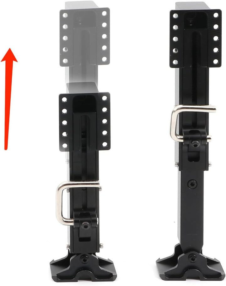 2Pcs RC Car Alloy Support Leg Landing Gear Replacement for Tamiya 1/14 Tractor Truck Container Trailer