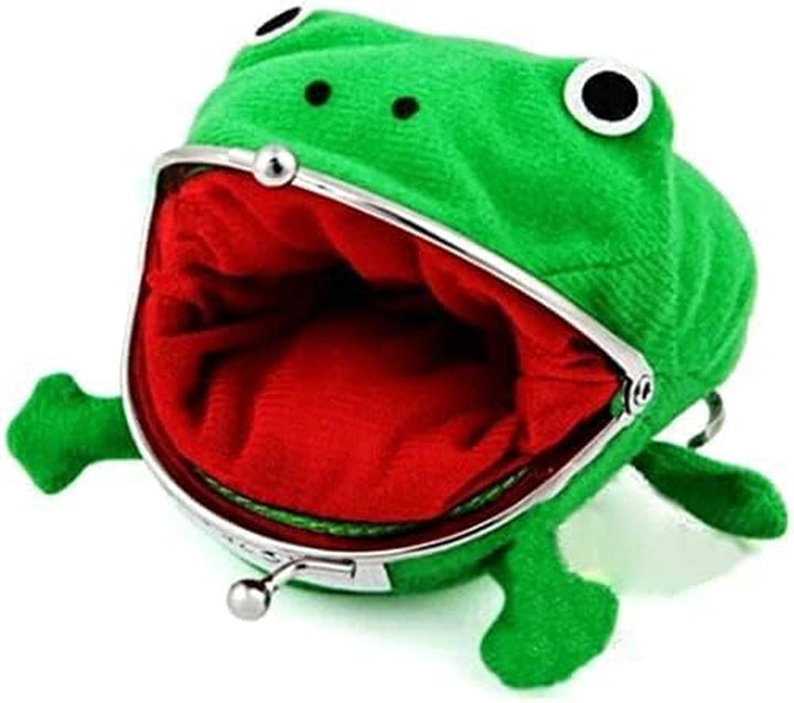Frog Wallet Anime Cartoon Wallet Coin Purse Manga Flannel Wallet Cute Funny Plush Toy (Anime Frog)