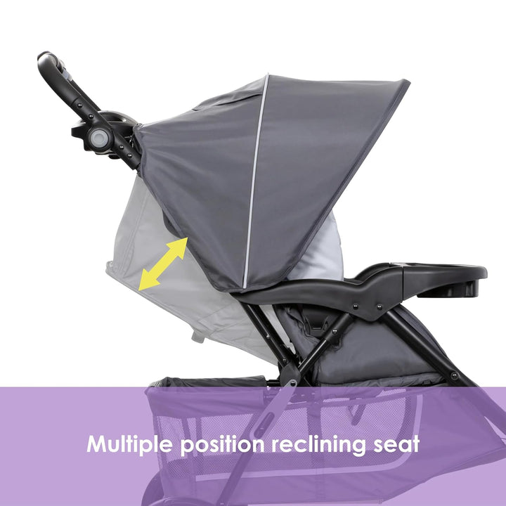 Stroller and Ez-Lift Infant Car Seat, EZ Ride Travel System, Dash Grey
