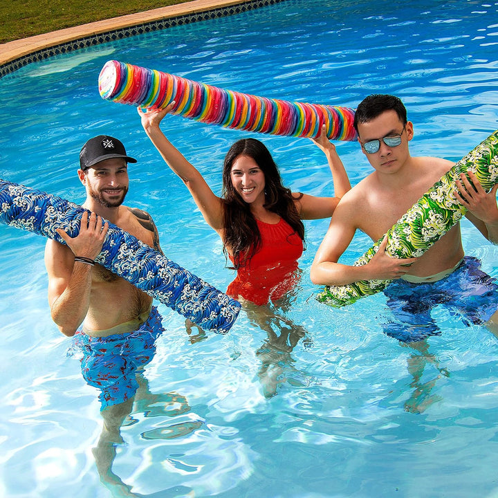 Jumbo Swimming Pool Noodles, Premium Soft Water-Based Vinyl Coating and UV Resistant Foam Noodles for Swimming and Floating, Lake Floats, Pool Floats for Adults.