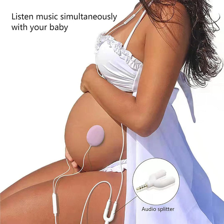 Baby Bump Headphones, Prenatal Belly Speaker, Pregnancy Belly Speaker Portable Music Player, Portable Music Play Prenatal Belly Speaker