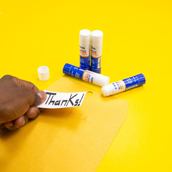 BAZIC Premium Glue Stick 8G/0.28 Oz.,White Glue Sticks, Multi-Purpose Acid Free, for Photos Paper Art Craft at School Home Office (4/Pack), 1-Pack