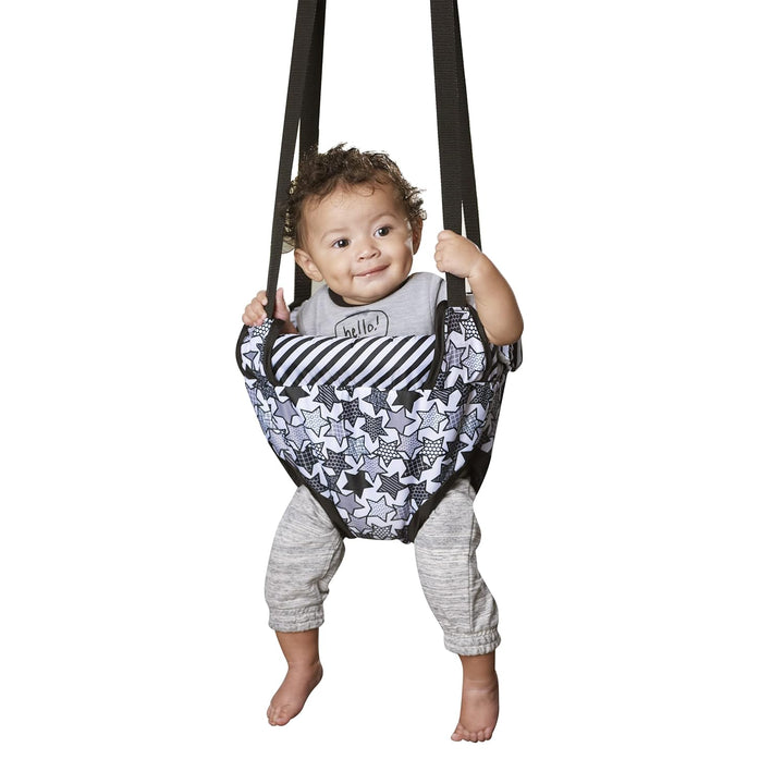 Exersaucer Johnny Jumper Featuring Easy-To-Use Clamp Attachment for Quick and Tool-Free Set up and Adjustable Straps to Customize the Height for Your Child, Owl