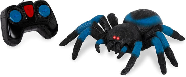 – Remote Control Tarantula for Kids with LED Eyes – Realistic Spider Toy with Moving Legs, Fast Speed & 360° Spin – Blue RC Animal for Boys & Girls 6+ Years