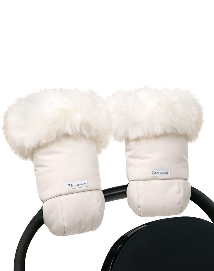 7AM Enfant Stroller Warmmuffs - Polar Hand Warmers with Anti- Freeze, Cold Weather, Water Repellent & Warm Hand Gloves for Pushchair, Pram, Stroller & Car Seat Bar
