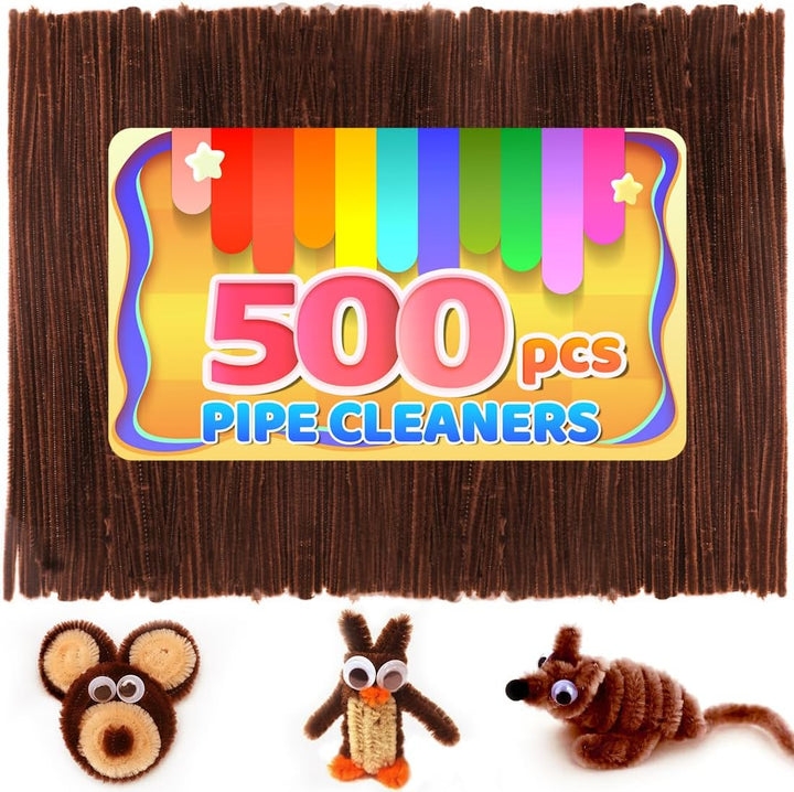 200Pcs 20Colors, Pipe Cleaners, Chenille Stems, Pipe Cleaners for Crafts, Pipe Cleaner Crafts, Art and Craft Supplies