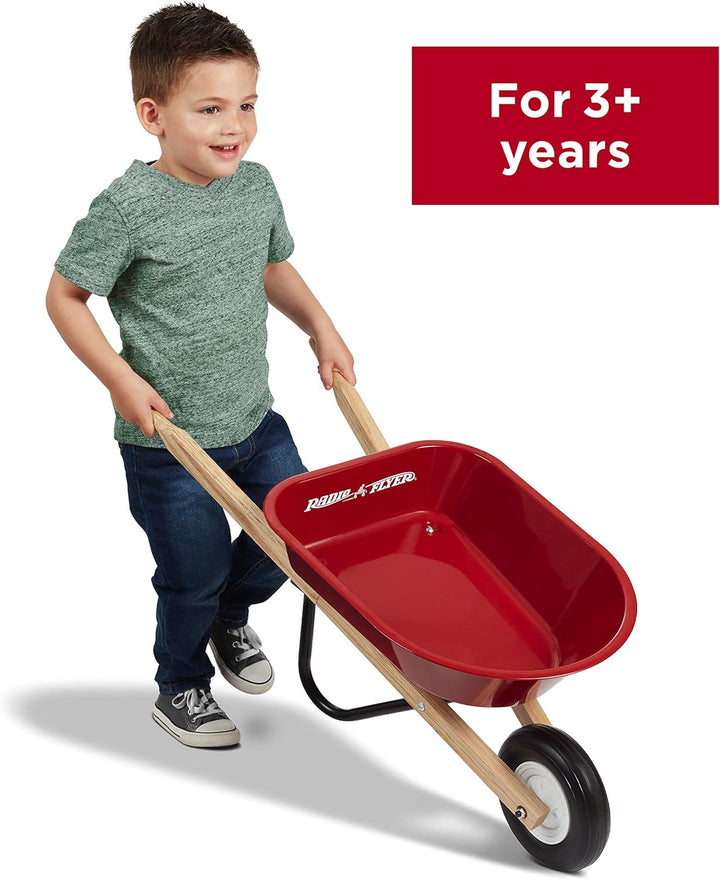 Wagon for Kids, Rolling Cart, Garden Cart on Wheels, Baby Wagon,  Kid'S Wheelbarrow, Red, for Ages 3+ Years