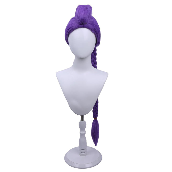Purple Braid Wig Kids Girls Light Purple Wig Long Braids Wigs Hair Cosplay Costume Party Wigs