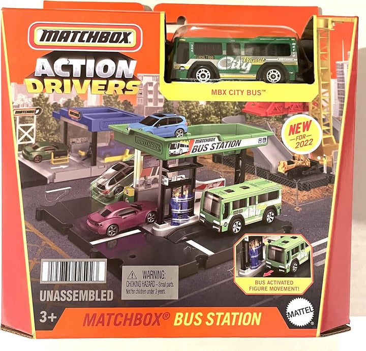 Matchbox - Action Drivers - Bus Station - MBX City Bus - New 2022, Unisex