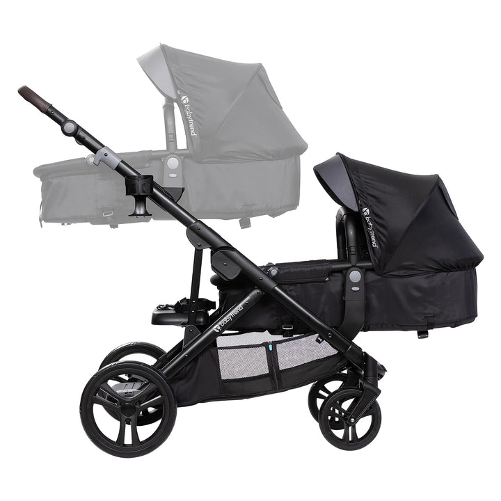 Morph Single to Double Stroller Second Seat, Dash Black