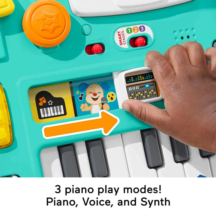 Laugh & Learn Baby & Toddler Toy Mix & Learn DJ Table Musical Activity Center with Lights & Sounds for Ages 6+ Months