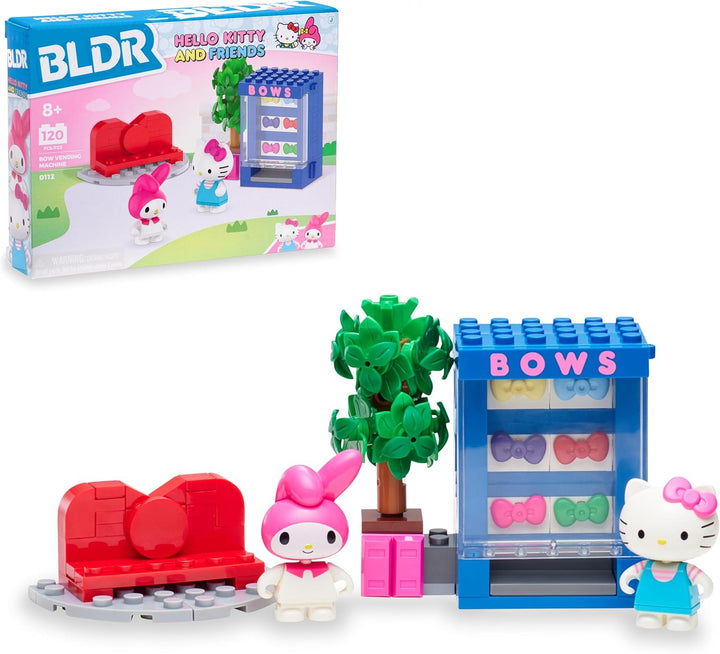 Hello Kitty and Friends Bow Vending Machine Building Set 0112 with Hello Kitty and My Melody Minifigures - Gift for Kids and Sanrio Fans Ages 8+