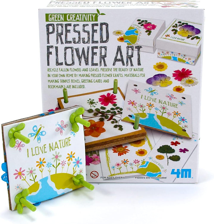 4M Green Creativity Pressed Flower Art Kit, Recycle Flowers Art & Crafts DIY Kit, for Boys & Girls Ages 5+