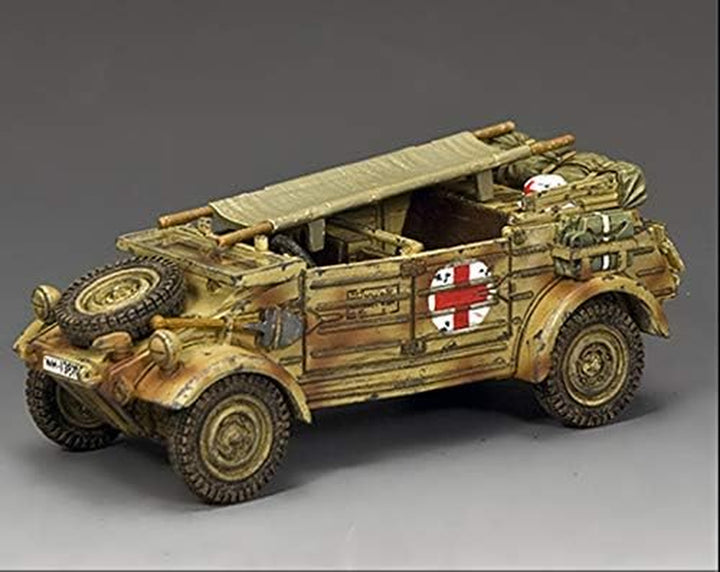 WW2 German Army WH094 Afrika Korps Kubelwagen Ambulance 1:30 Scale Mixed Media