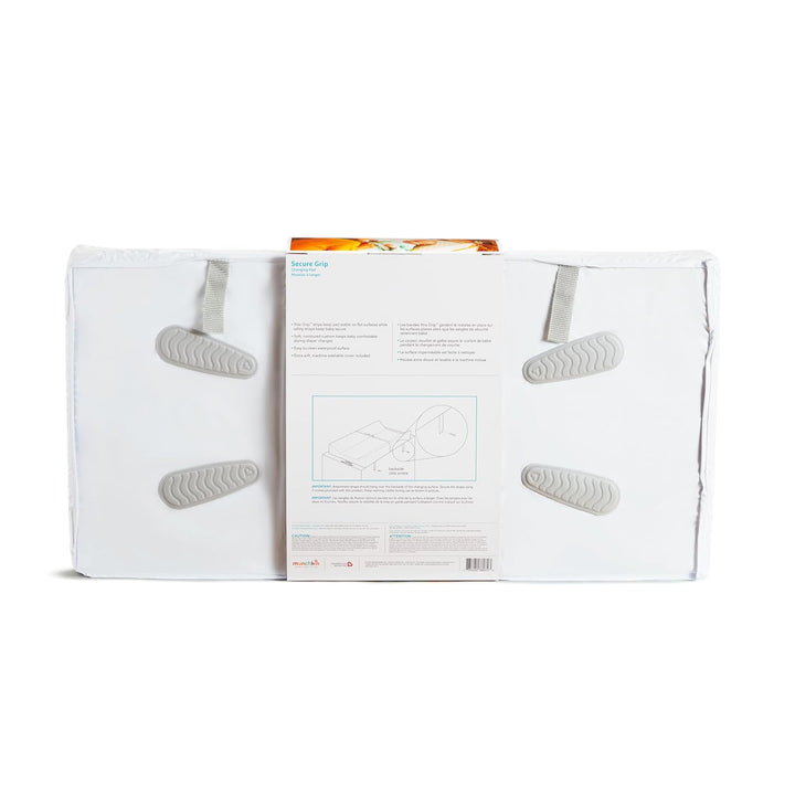 Secure Grip Baby Diaper Changing Pad for Dresser, Waterproof and Wipeable, Contoured, Standard Size (16" X 31"), White