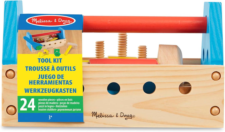 Take-Along Tool Kit Wooden Construction Toy (24 Pcs)