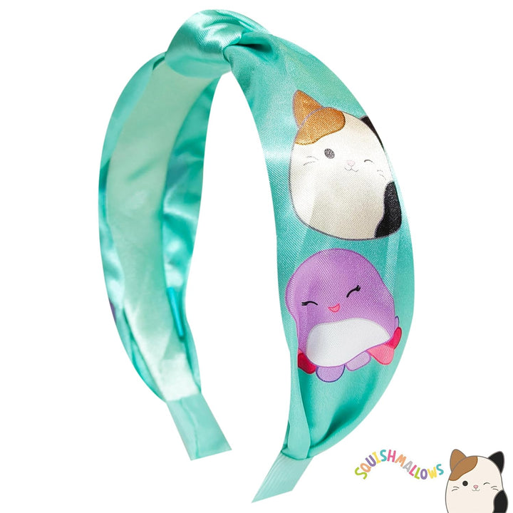 Squishmallows Licensed Knotted Headband - Thick Headbands for Girls - One Size Fit All - Hair Accessories for Her Ages 8+
