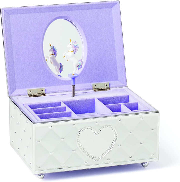 6205231 Childhood Memories Musical Ballerina Jewelry Box, Metallic