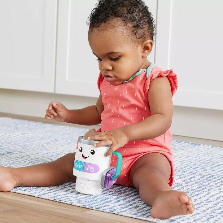 Baby & Toddler Toy Laugh & Learn Wake up & Learn Coffee Mug with Lights Music & Learning for Infants Ages 6+ Months