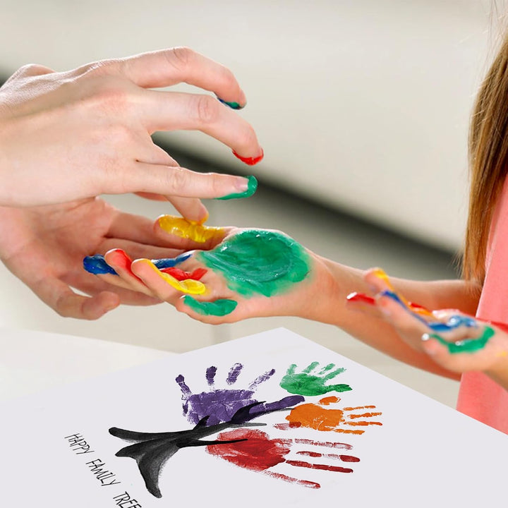 36 Sheets Finger Paint Paper 11 X 14 Inches, Paint Pad for Kid, Fingerpaint Paper for Toddlers and Kids, Toddlers Art Supplies, Art Painting Pad Set for Finger Painting, Drawing