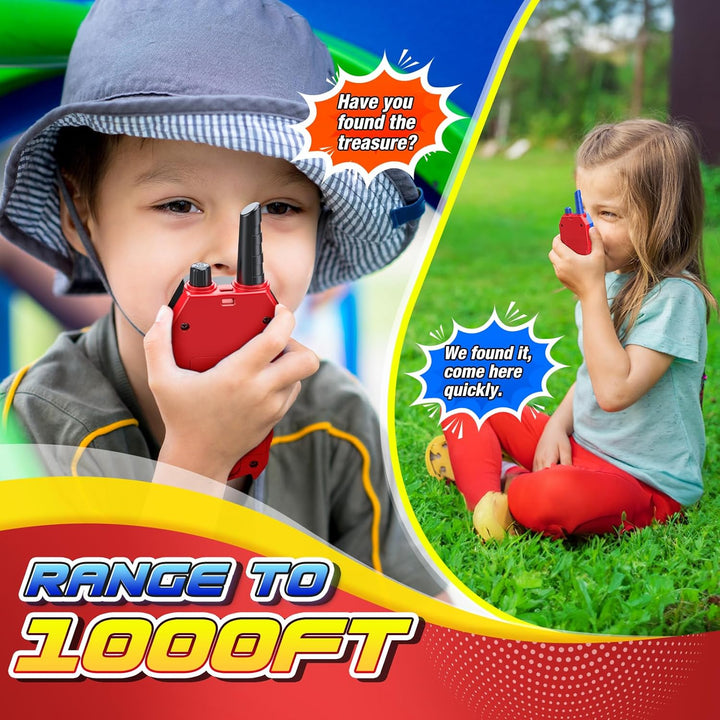 Cool Walkie Talkies for Boys Kids: Gifts Toys for 3 4 5 6 7 8 Year Old Boys Ages 5-7 Kids Walkie Talkies 2 Pack Outdoor Hiking Camping 2 Way Radio Toy Age 3-8 Year Old Boy Girl Birthday Gifts