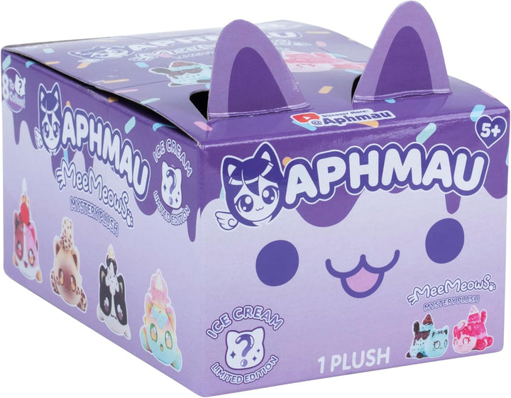 6” Meemeow Mystery Plush – Ice Cream; Youtube Gaming Channel, Blind Box, 1 of 8 Possible Ice Cream Meemeows, Official Merch