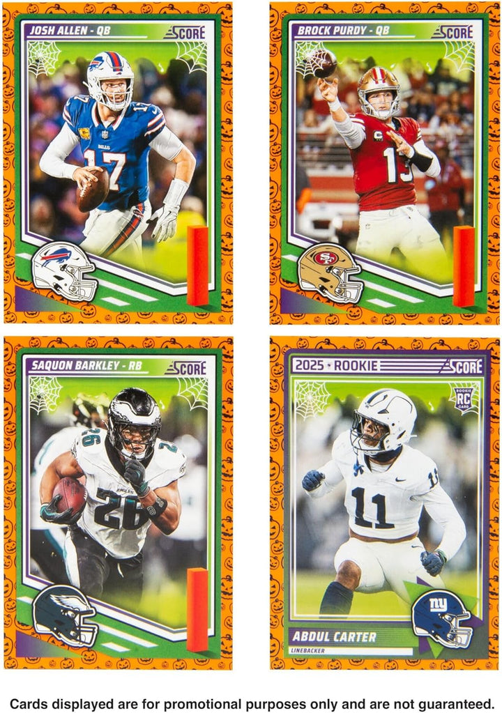2025  Score-A-Treat Halloween Football Trading Cards Treat Bundle