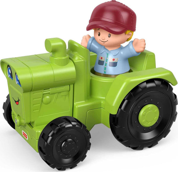 Little People Toddler Toy Helpful Harvester Tractor, Farm Vehicle & Figure Set for Preschool Pretend Play Kids Ages 1+ Years