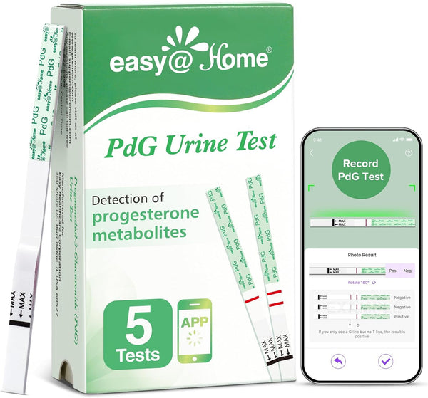 Pdg Test Strips: 5 Pack Track Ovulation Insights with Progesterone Urine Tests – at Home Fertility Test for Women with Premom Ovulation App - Pdg (Pregnanediol Glucuronide) Tests