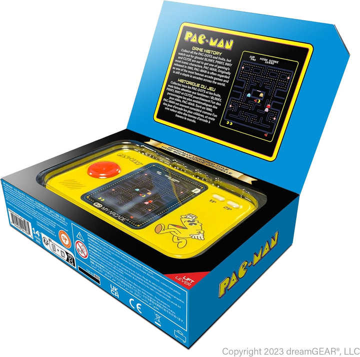 Pac-Man Pocket Player Pro: 2.75" Color Display, Retro Gaming Consoles, Arcade Classics, Family Game Night, Retro Mini