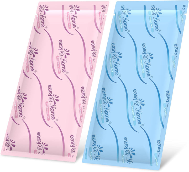 50 Ovulation Test Strips and 20 Pregnancy Test Strips Combo Kit, (50 LH + 20 Hcg)-Package May Vary