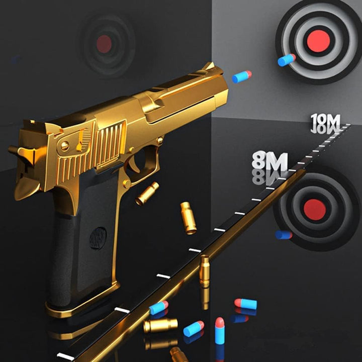 Toy Gun, Educational Toy Model, EVA Safety Foam Soft Bullet, Toy Foam Shock Wave Soft Bullet Game Gun, Toy Guns for Boys 8-12