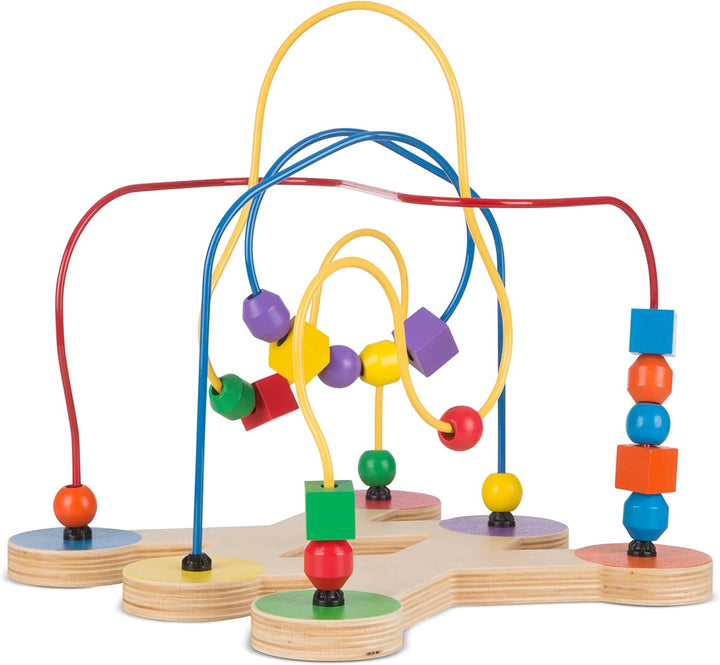 Classic Bead Maze - Wooden Educational Toy Wooden Bead Maze Toy for Toddlers Ages 3+