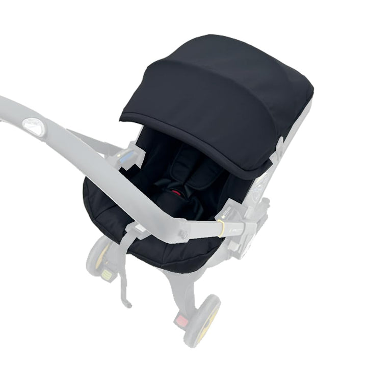 Stroller Accessory Washing Kit Textile Set, Colorful Canopy & Water Resistance Soft Cushion Compatible with DOONA CAR SEAT Strollers (Wine Red)