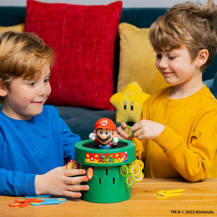 Pop up Super Mario Board Game - Family and Preschool Kids Games for Family Game Night - Kids Activities and Super Mario Toys - Girls and Boys Games - 2-4 Players - Ages 4 Years and Up
