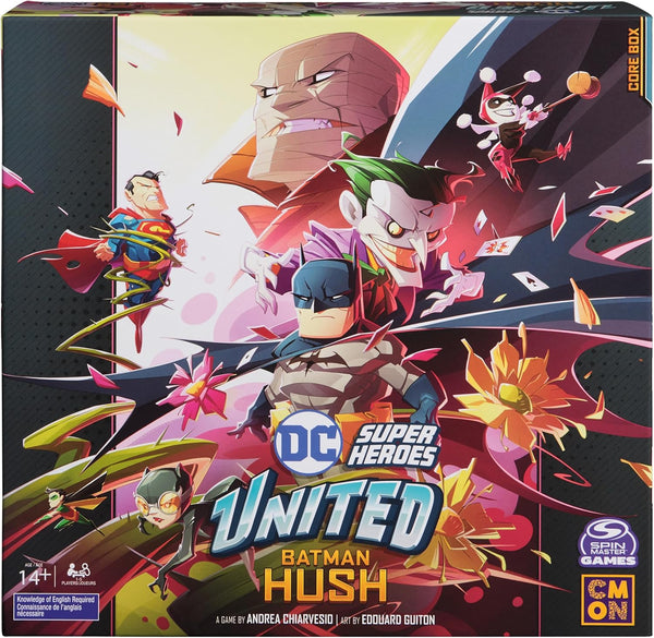 , DC United Super Heroes: Batman Hush, Cooperative Multiplayer Strategy Card Game for Teens & Adults, Collectible DC Comic Minifigures, Batman Miniatures, 1-5 Players, Ages 14 & Up