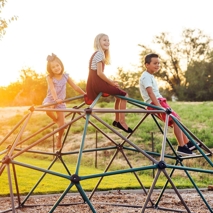Geometric Dome Climber Play Center, Earthtone