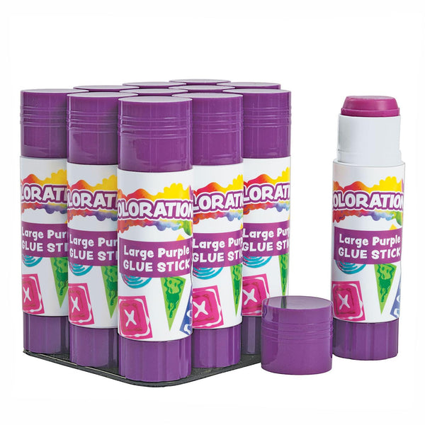 Best-Value Washable Large Glue Sticks Classroom Supplies for Arts and Crafts (Pack of 12) LGTRAY