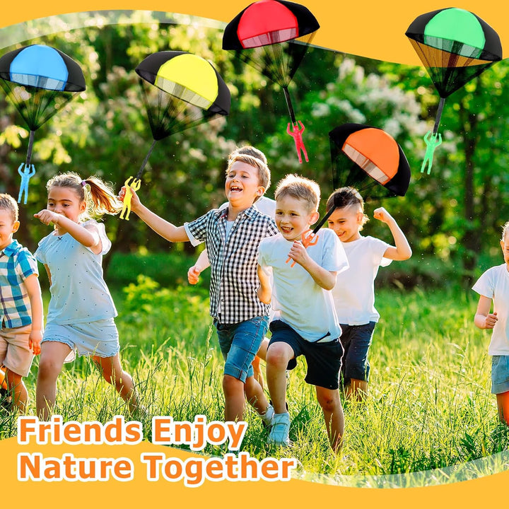 Parachute Toy - 6 PCS Army Parachute Figures Tangle Free Figures Throwing Toy Outdoor Children'S Flying Parachute Toys for Kids Ages 4-8 Top Christmas Stocking Stuffers