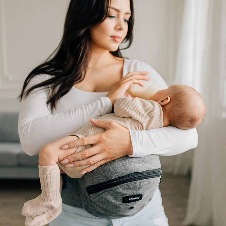 the Original Premium Quality Hip Seat Carrier – Safety-Certified Baby & Toddler Carrier with Secure Safety Buckles, No-Flimsy-Foam Design, Storage Pockets & Nursing Pillow. 0–3 Yrs