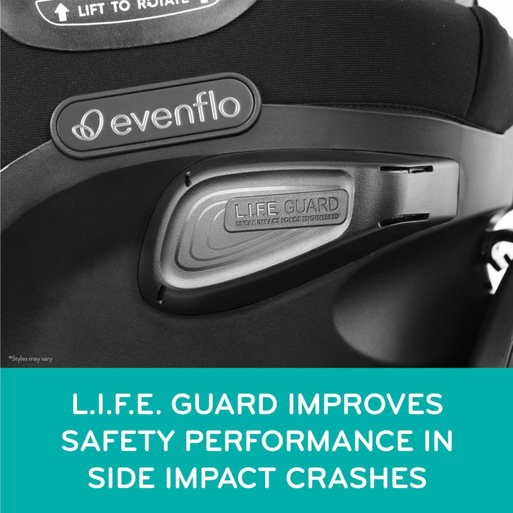 Revolve360 Extend Convertible Car Seat with 360 Degree Rotation, Extended Rear-Facing, Forward-Facing, Booster Mode, and Secure Latch Install, Revere Gray