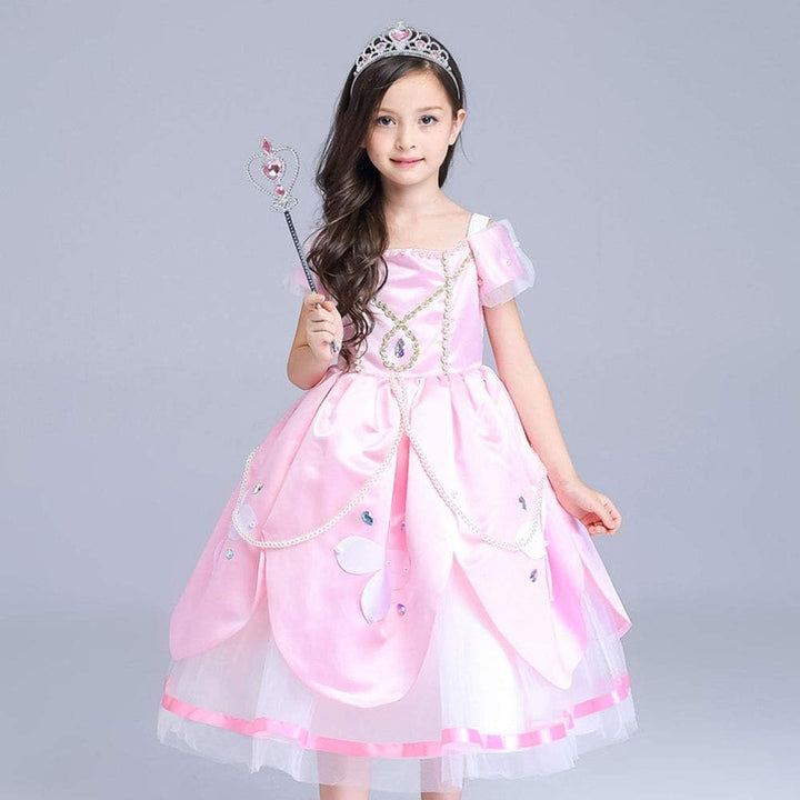 Princess Dress up Accessories, 2PCS Princess Crown and Wands for Little Girls, Jewelry Toy Gifts Set Christmas