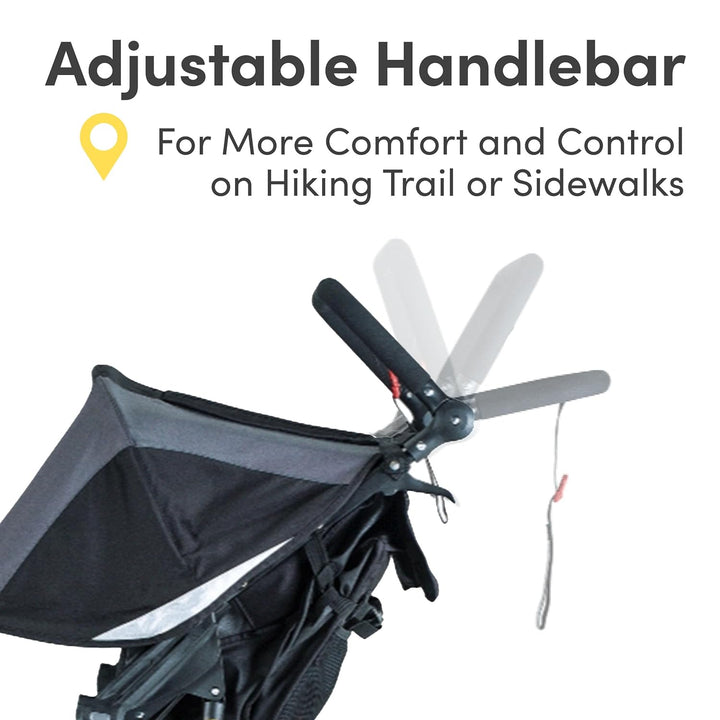 Revolution Flex 3.0 Duallie Double Jogging Stroller, Graphite Black