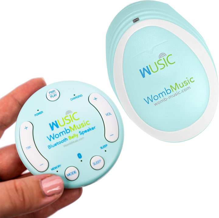 Womb Music Premium Pregnancy Pack by  - Get the Bluetooth Baby Belly Speaker and Baby Heartbeat Monitor in This Great Combo Prenatal Pregnancy Gift Package.